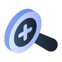 A unique design icon of zoom in vector