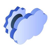 A unique design icon of partly cloudy day vector