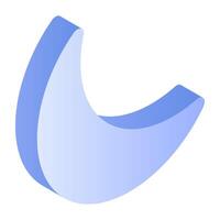 Perfect design icon of moon vector