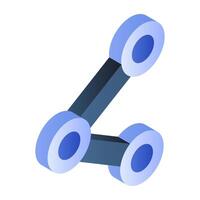 Share sign icon in premium design vector