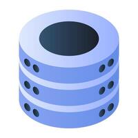 An icon design of database vector