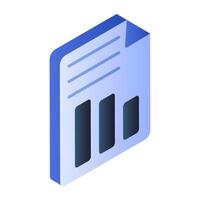 Modern design icon of business report vector