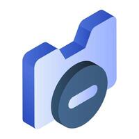 Perfect design icon of delete folder vector