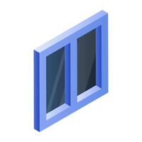 Editable design icon of window vector