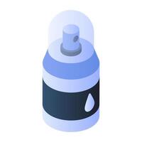 A unique design icon of body spray vector