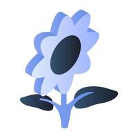 A beautiful design icon of flower vector