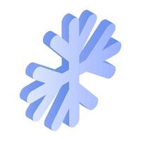 Modern design icon of snowflake vector
