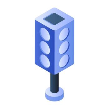 A perfect design icon of semaphore vector