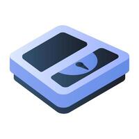 An icon design of weight scale vector