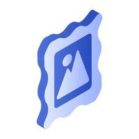 Modern design icon of photo vector