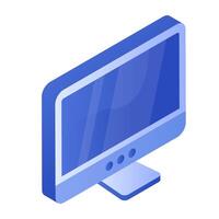 Trendy design icon of lcd vector