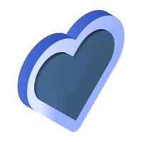 An icon design of heart isolated on white background vector