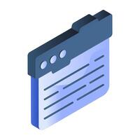 An icon design of web interface vector