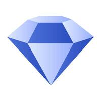 Trendy design icon of diamond vector