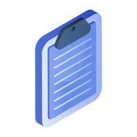 Modern design icon of paper vector
