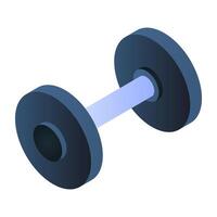 A trendy design of dumbbells vector