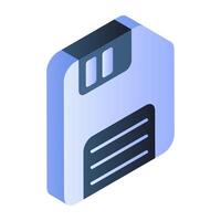 Trendy design of floppy disk vector