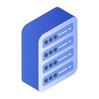 An icon design of server vector