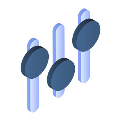 An editable design icon of equalizer