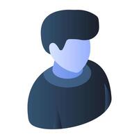 A creative design icon of man vector