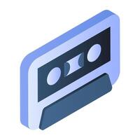 An icon design of cassette vector