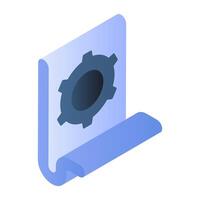 Premium download icon of file setting vector