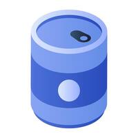 Unique design icon of tin pack vector
