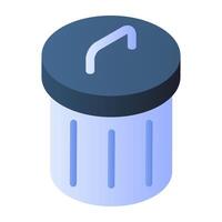 design of dustbin isolated on white background vector