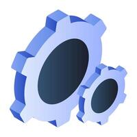 Gears showcasing setting jcon vector