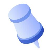 A perfect design icon of pushpin vector