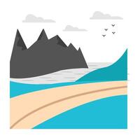Premium download icon of mountain path landscape vector
