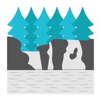 Perfect design icon of forest landscape vector