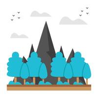 Perfect design icon of forest landscape vector