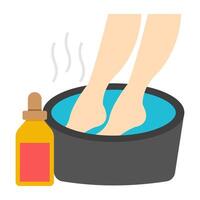 Modern design icon of foot spa vector