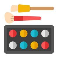 An icon design of eye shadow Palette vector