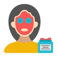 Creative design icon of face mask vector