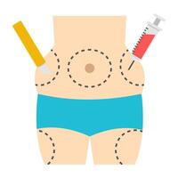 Perfect design icon of liposuction vector