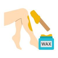Perfect design icon of leg waxing vector