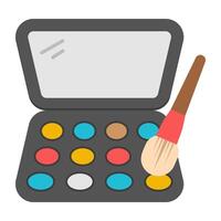 An icon design of eye shadow palette vector