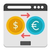 Perfect design icon of web currency exchange vector