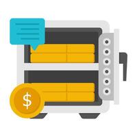 Modern design icon of safe box vector