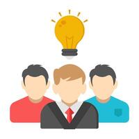 An icon design of creative team vector
