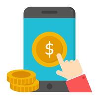Creative design icon of pay per click vector