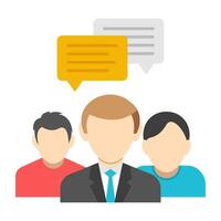 An icon design of business team vector