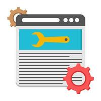 A unique design icon of web setting vector
