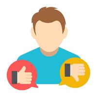 Feedback icon, editable vector