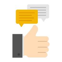 Feedback icon, editable vector