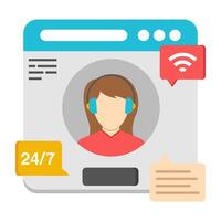 Trendy design icon of service vector