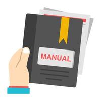 Modern design icon of manual vector