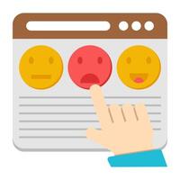 Creative design icon of feedback expression vector